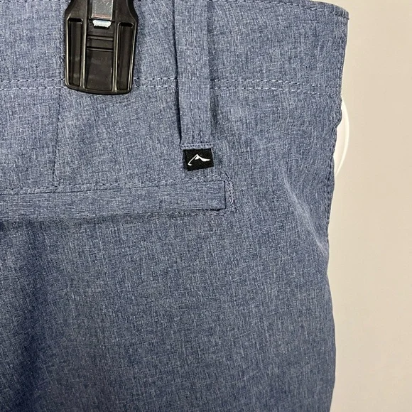 Denali Heather Navy Blue Stretch Hybrid Shorts Mens 34 D427617S - Picture 6 of 11